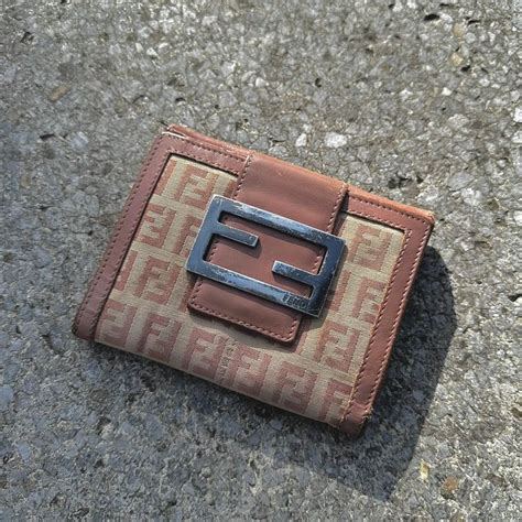 f is fendi bifold wallet|fendi zucchino wallet.